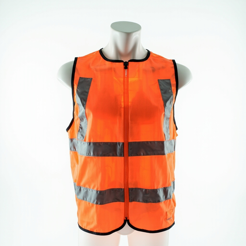 Reflective vest — hi-vis & wash durability